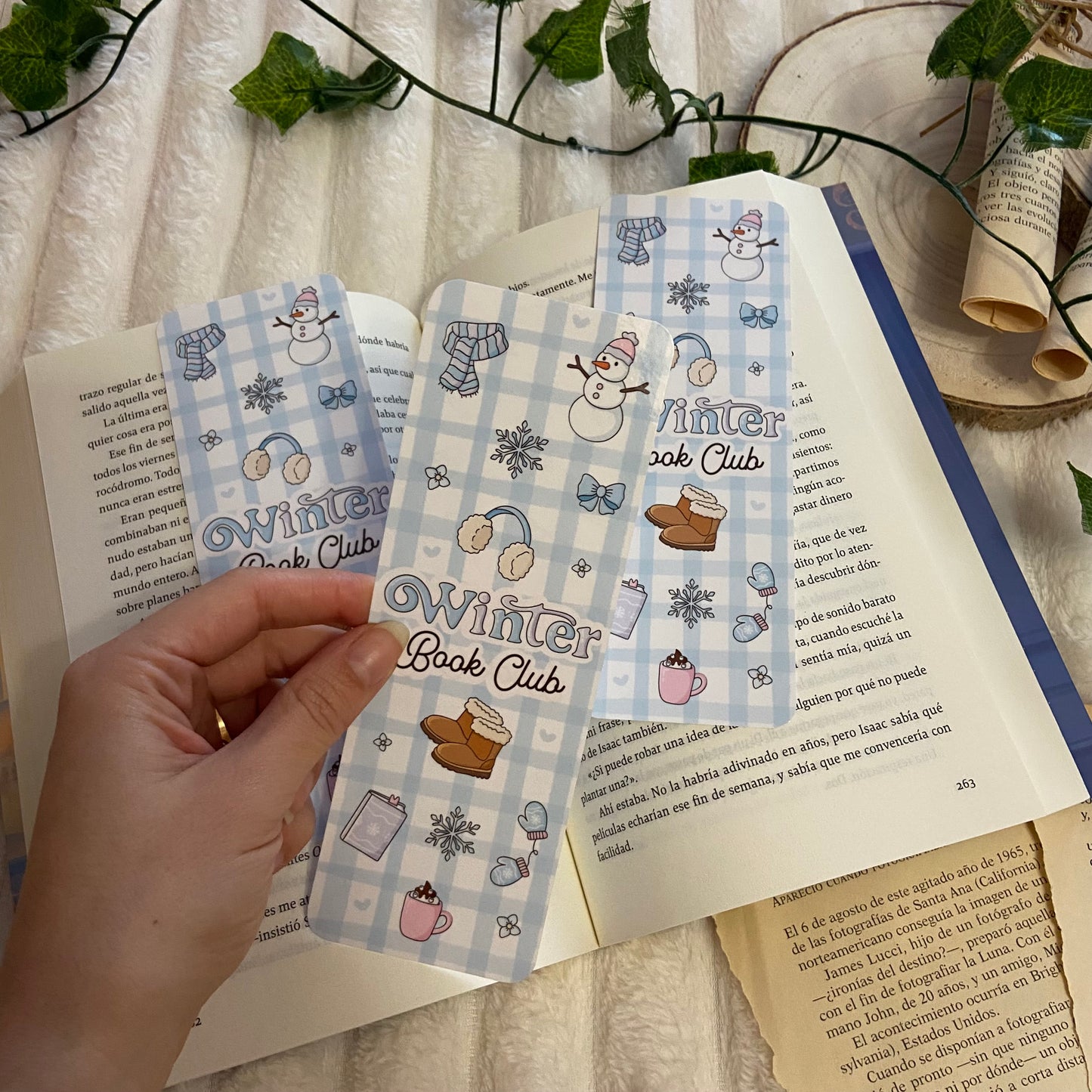 Marcapáginas Winter bookclub
