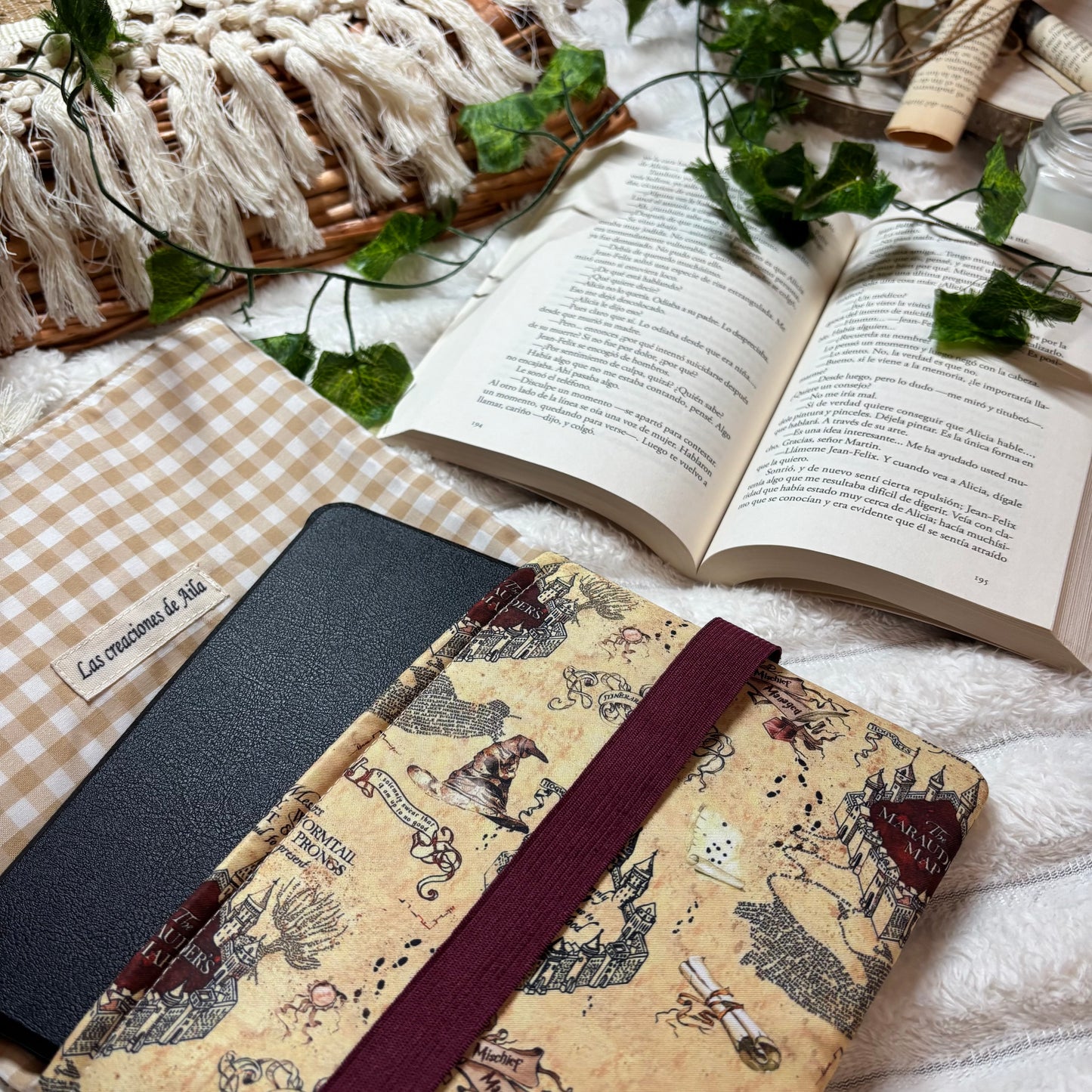 Funda de solapas para ebook mapa merodeador