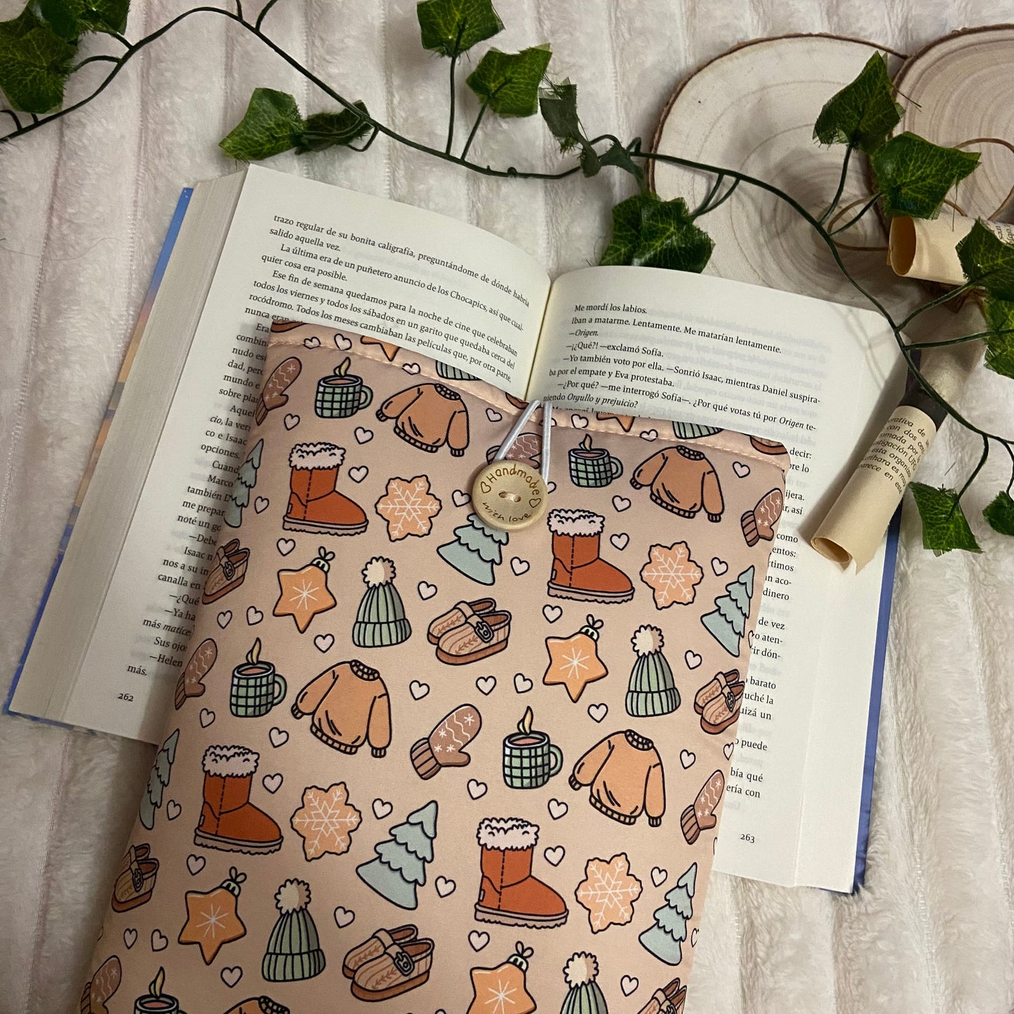Funda literaria cozy winter