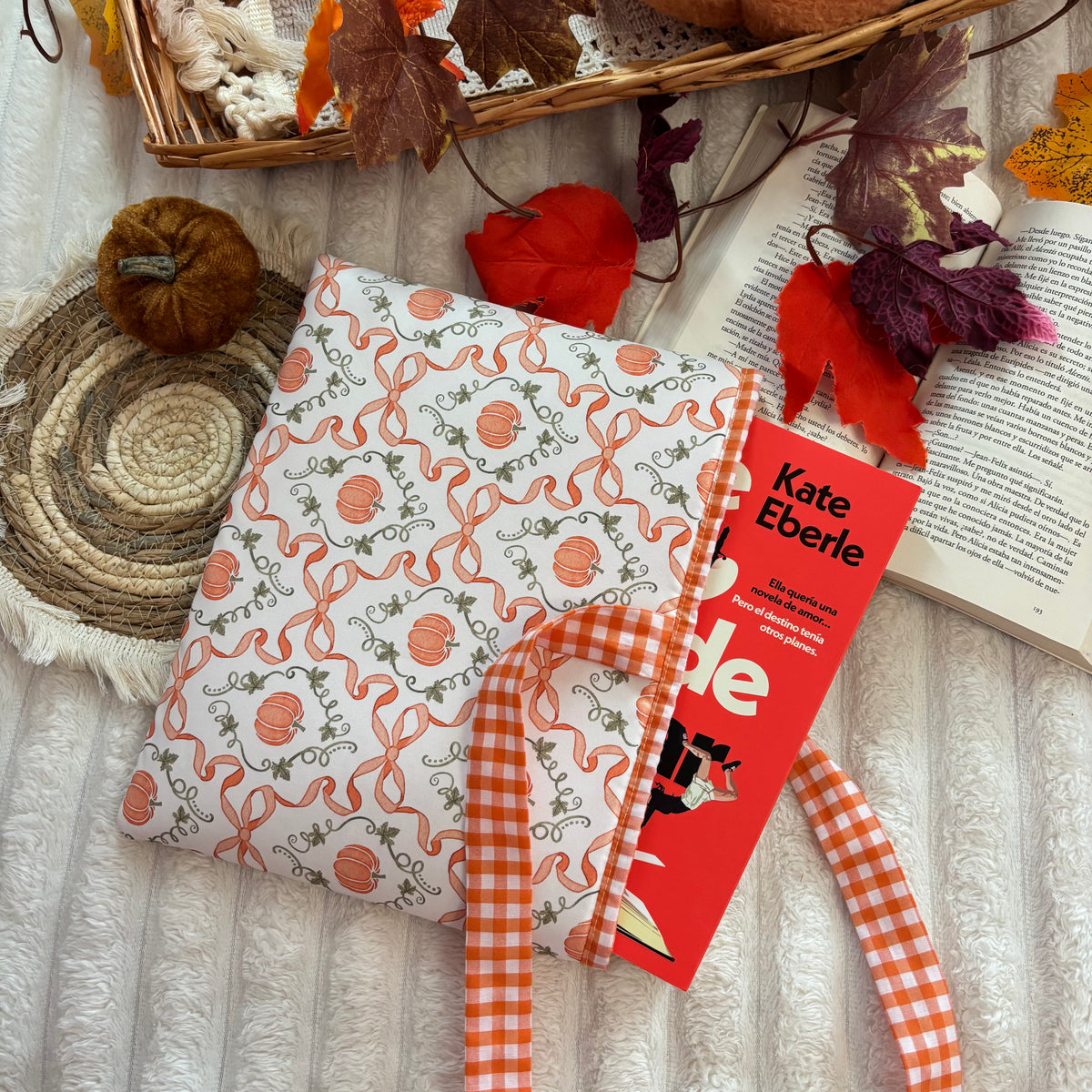 Funda literaria cute pumpkin