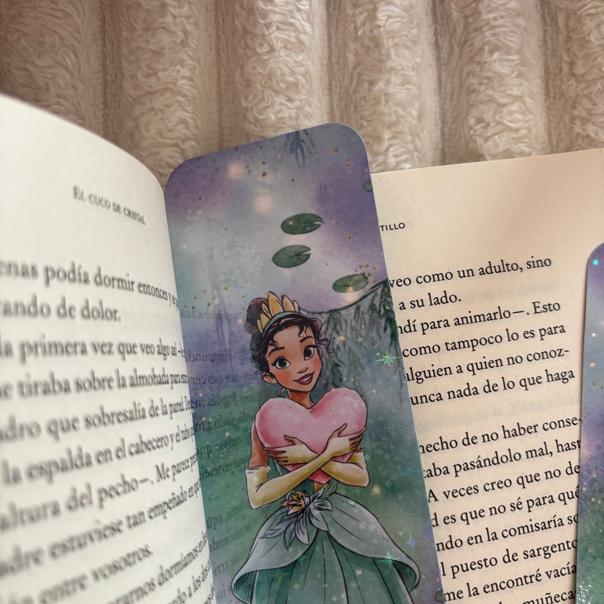 Marcapáginas princesa Tiana holográfico