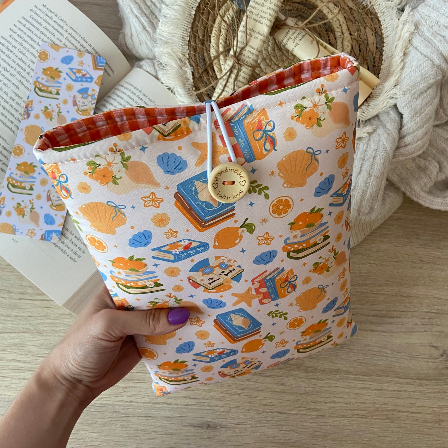 Funda literaria summer and books