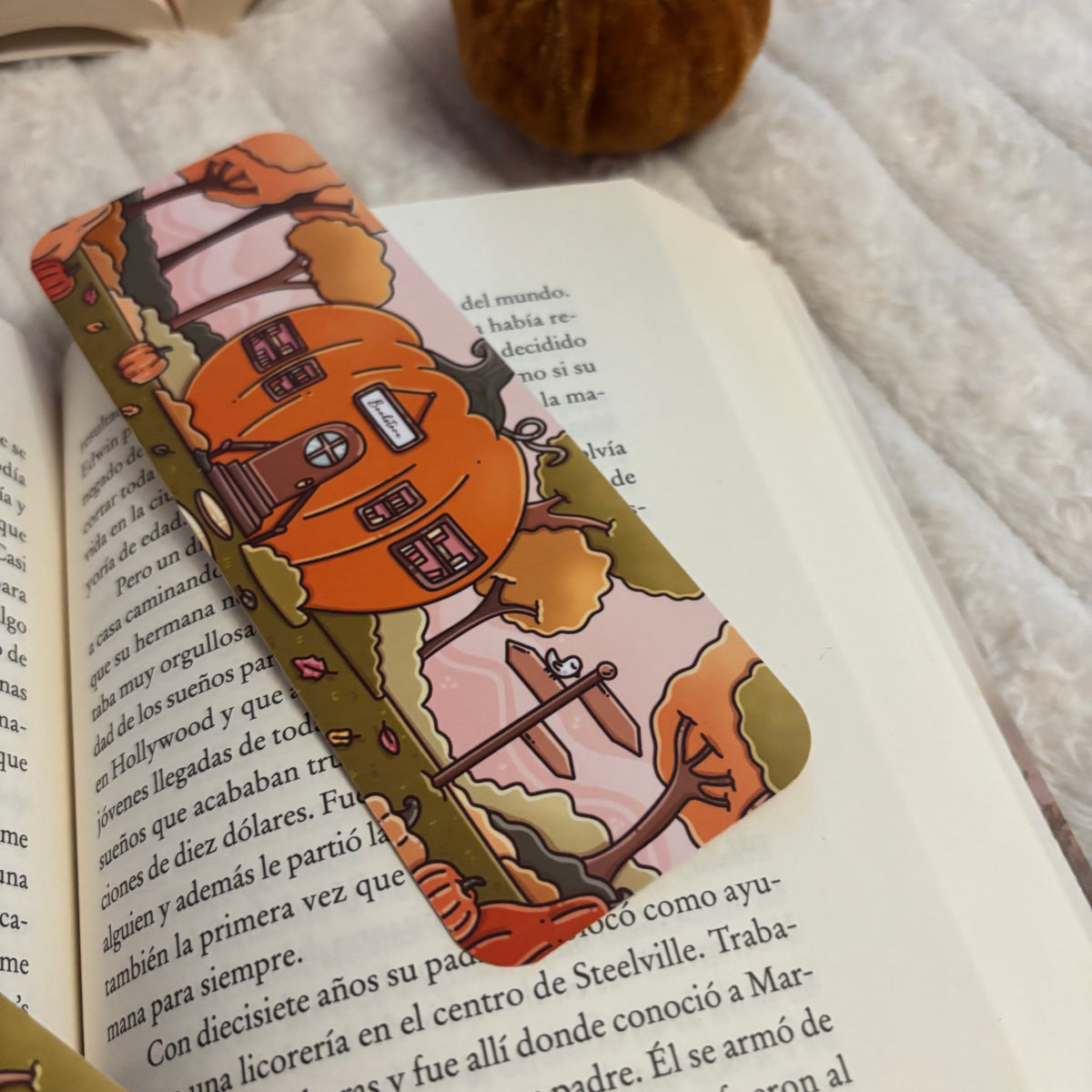Marcapáginas calabaza mágica