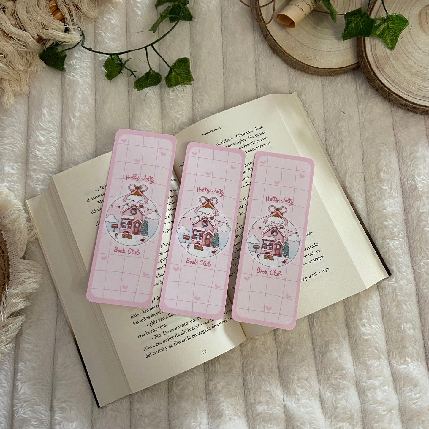 Marcapáginas Holly Jolly bookclub