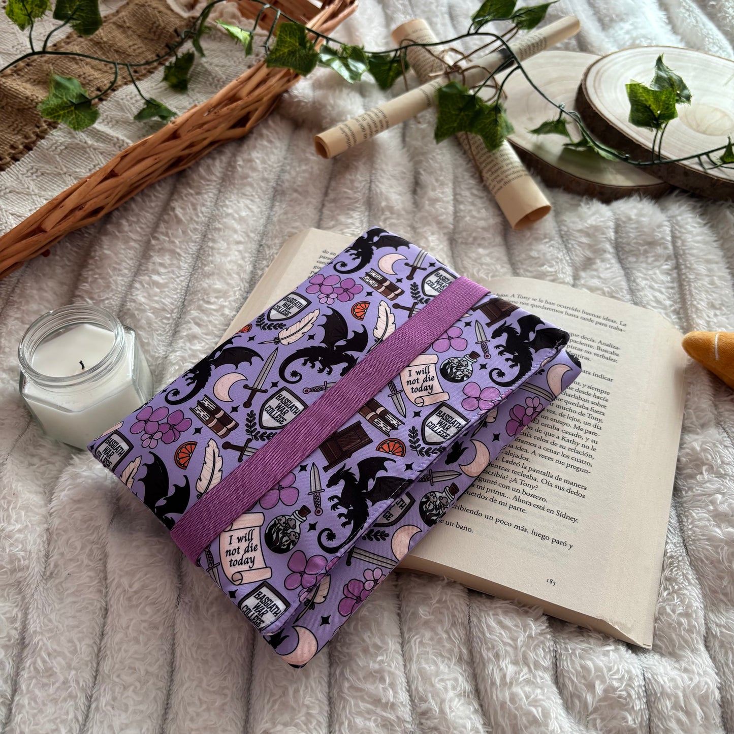 Funda de solapas para ebook Basgiath war college