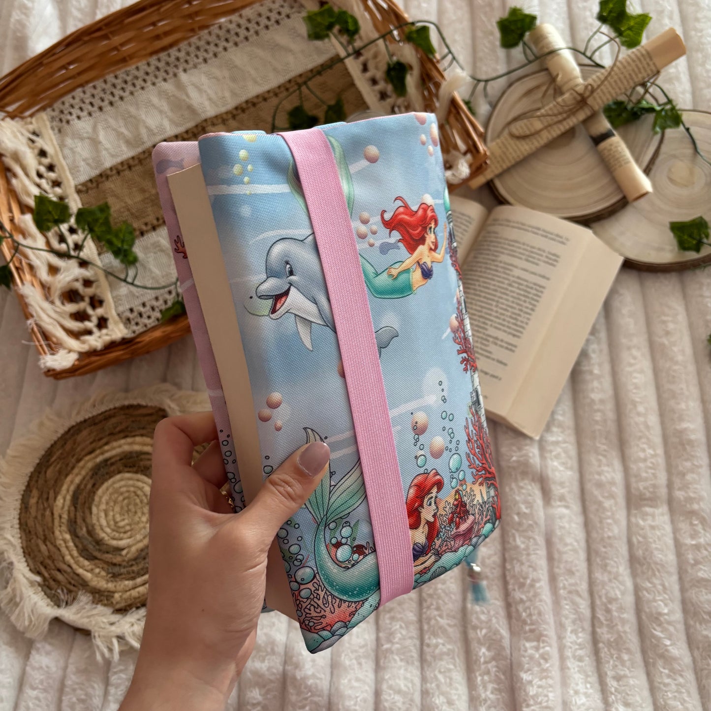 Funda ajustable La sirenita under the sea impermeable