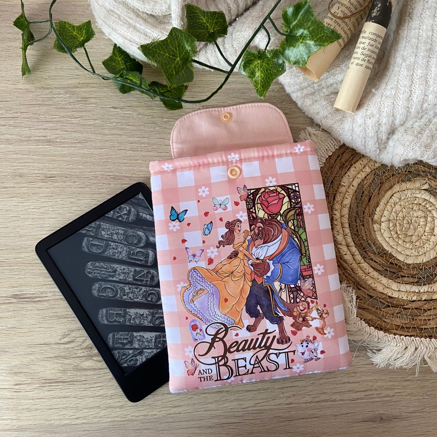Funda kindle/kobo libra colour Bella y Bestia