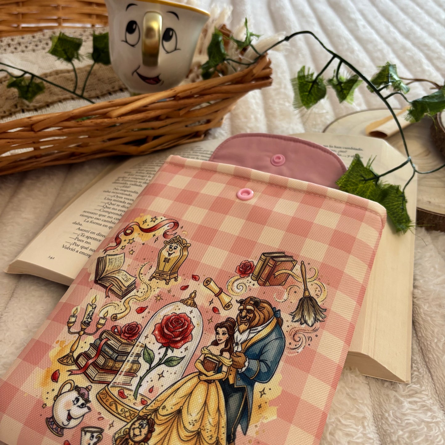 Funda kindle/kobo érase una vez Bella y Bestia impermeable