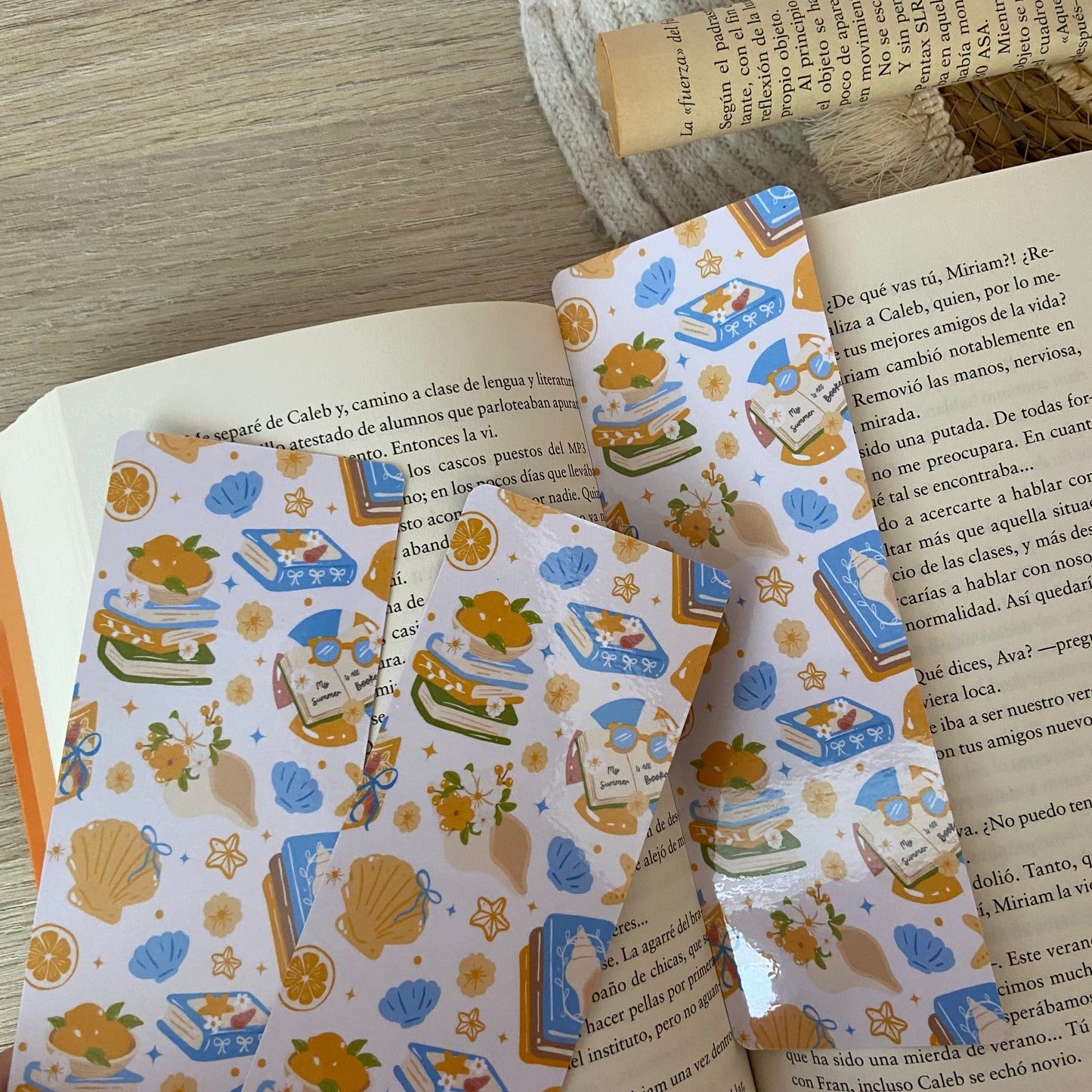 Marcapáginas summer and books
