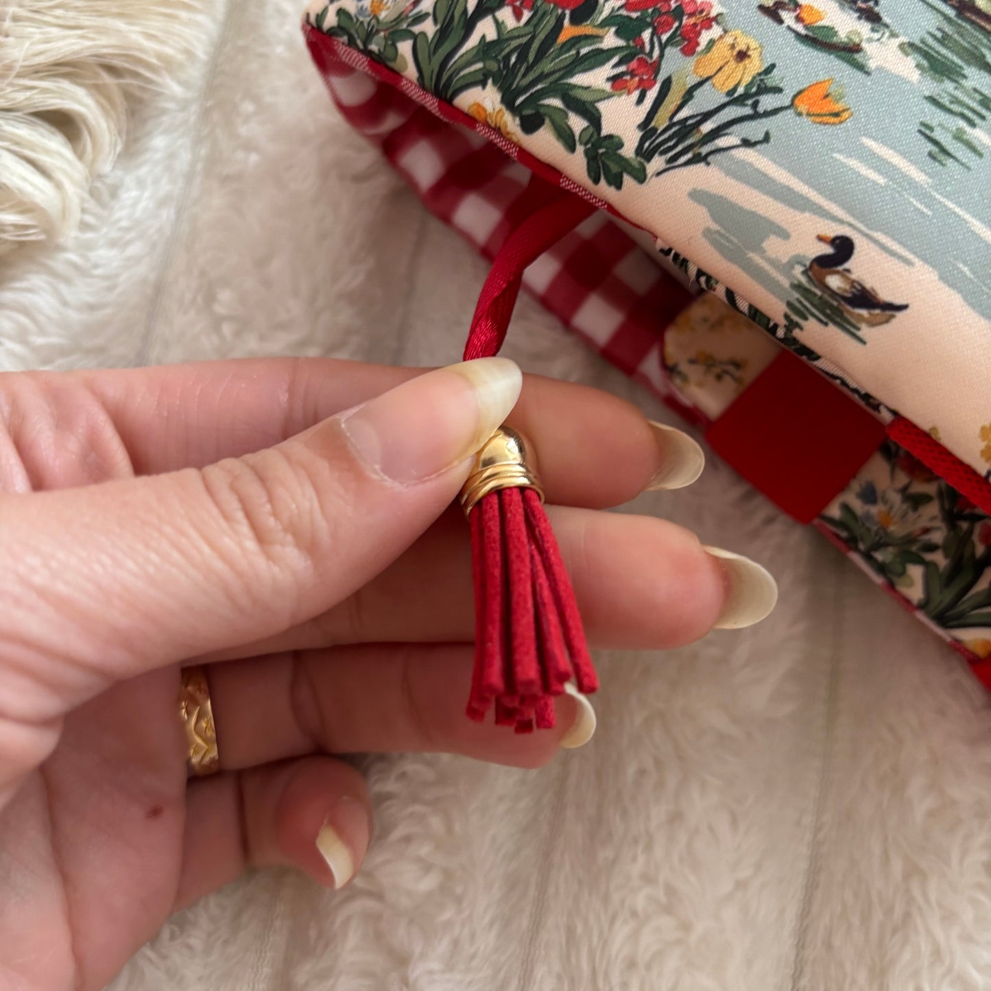 Funda ajustable pueblo primaveral