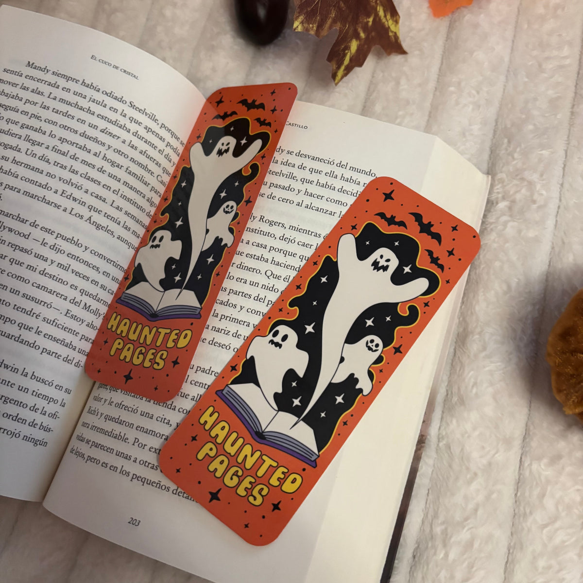 Marcapáginas haunted pages
