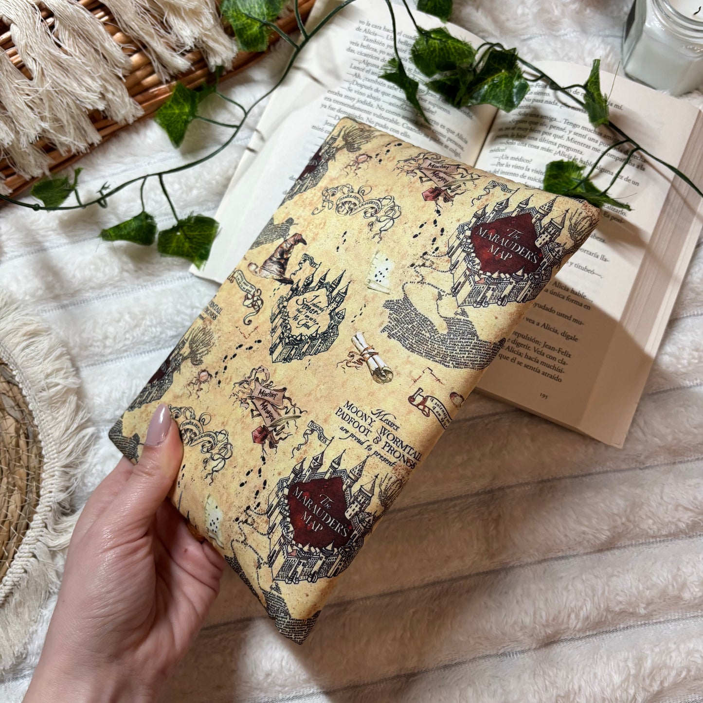 Funda de solapas para ebook mapa merodeador