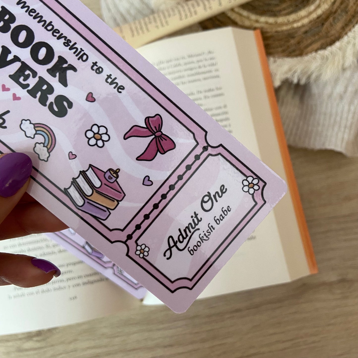 Marcapáginas Book lovers club