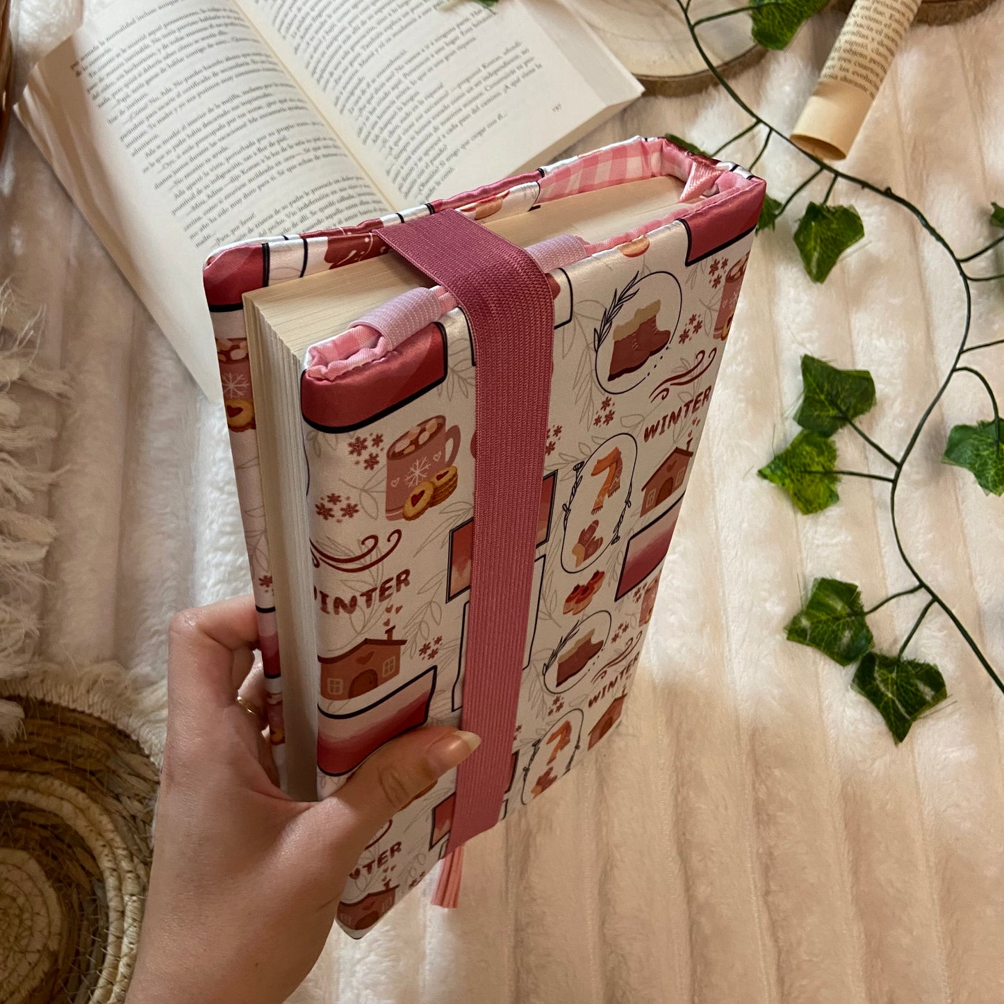 Funda ajustable hello pink winter