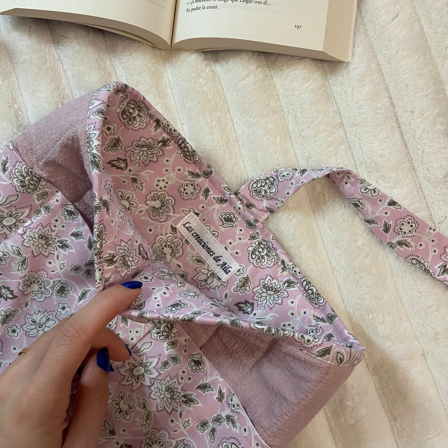 Funda literaria Rosalia con bolsillo acolchada