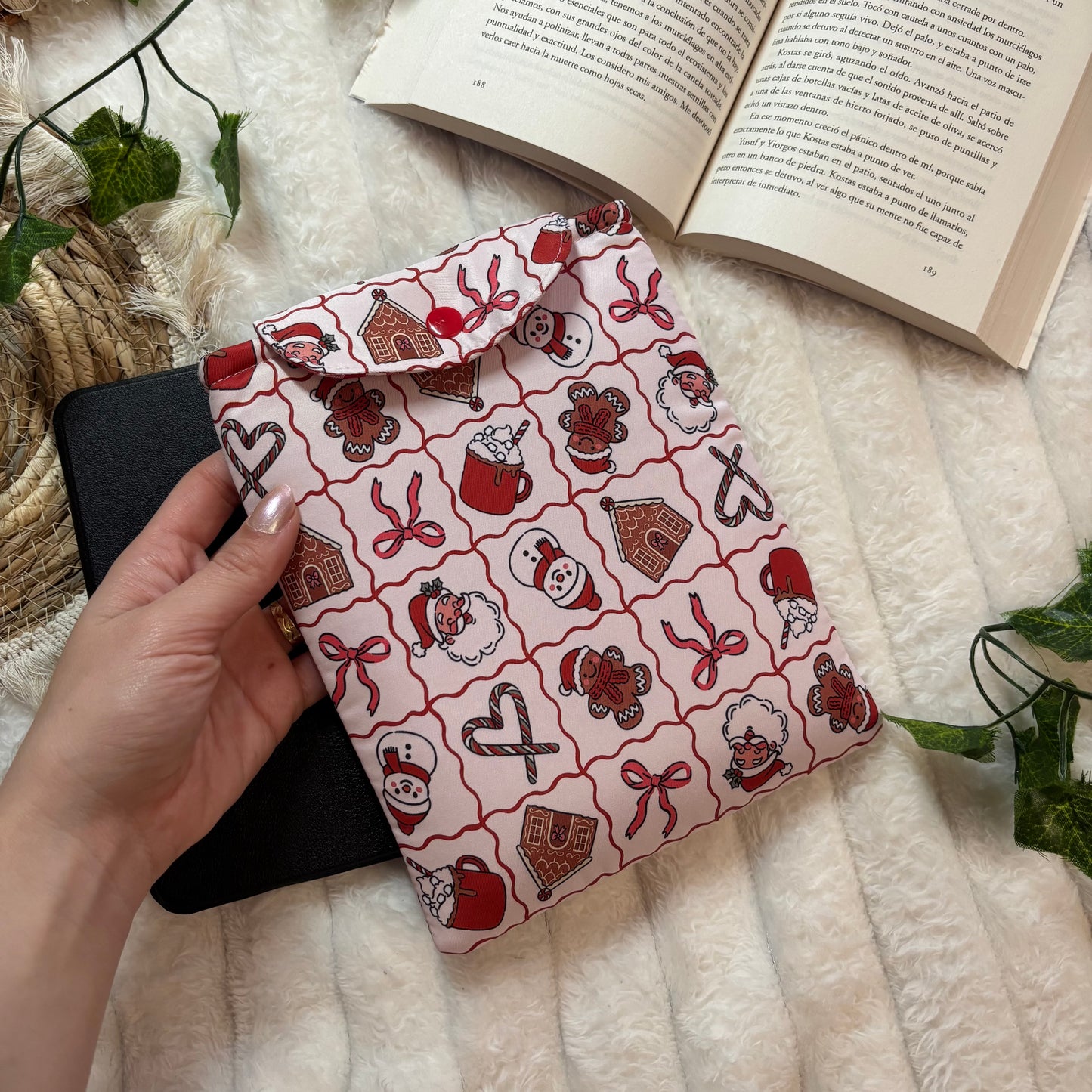 Funda kindle/kobo libra colour Santa Claus is coming to town