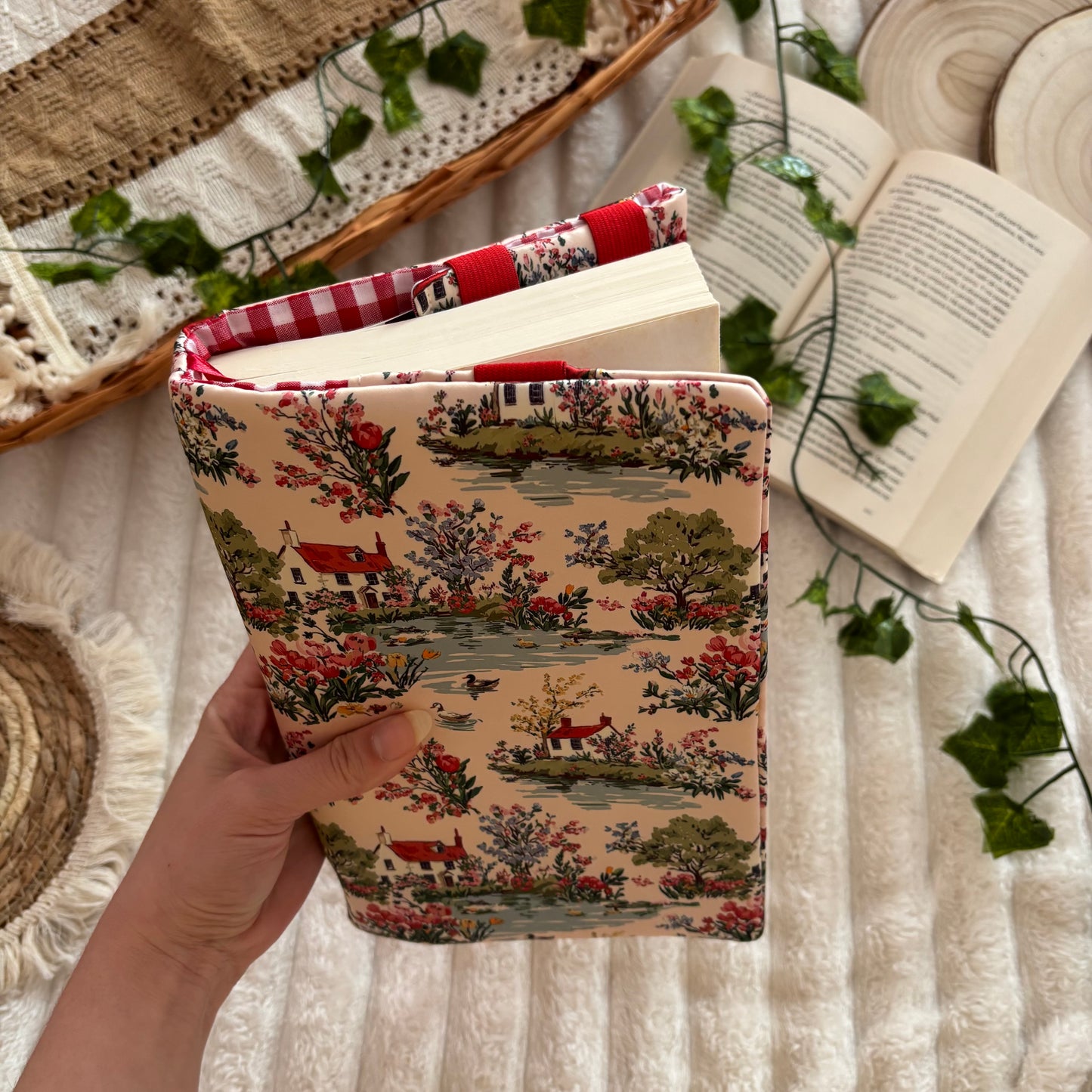 Funda ajustable pueblo primaveral