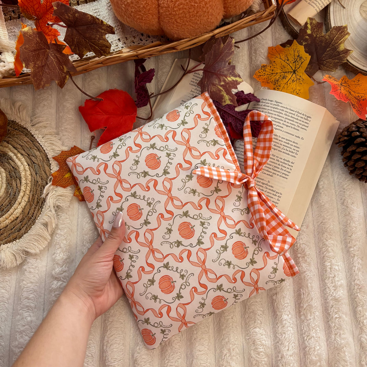 Funda literaria cute pumpkin
