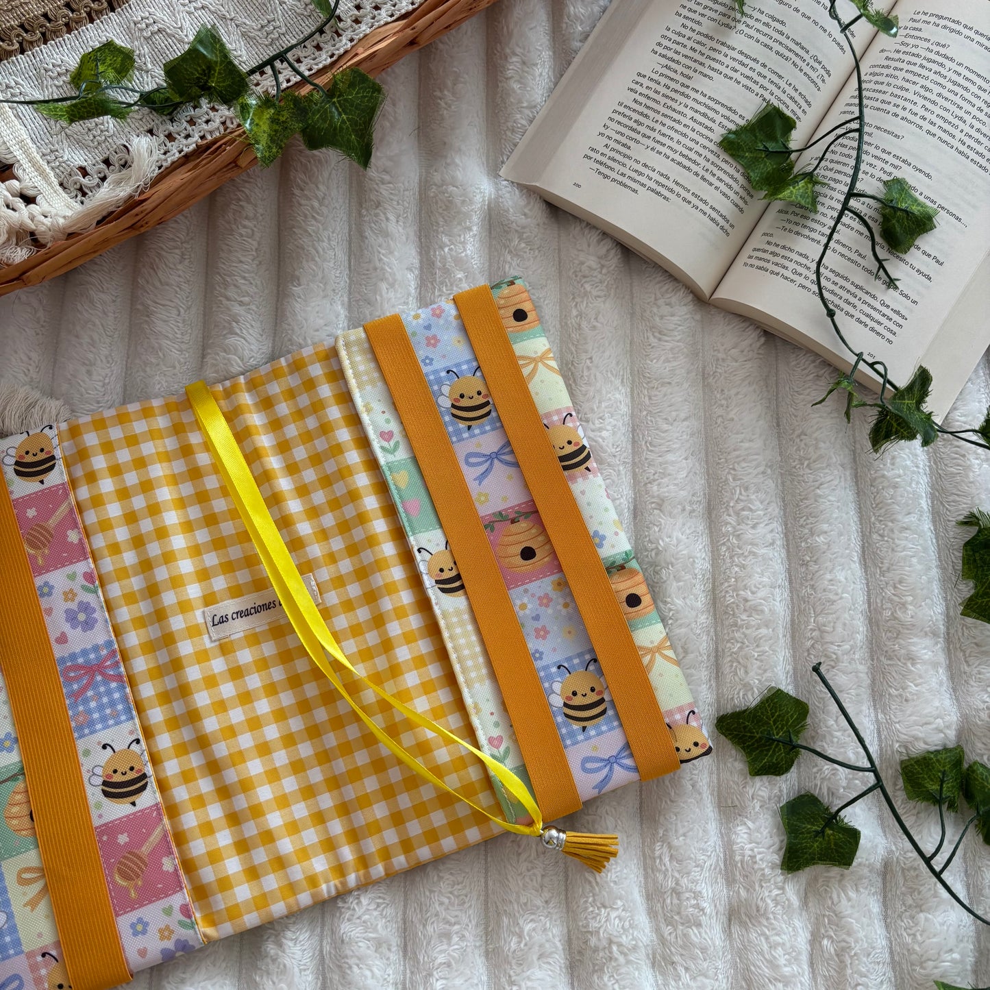 Funda ajustable abejitas impermeable