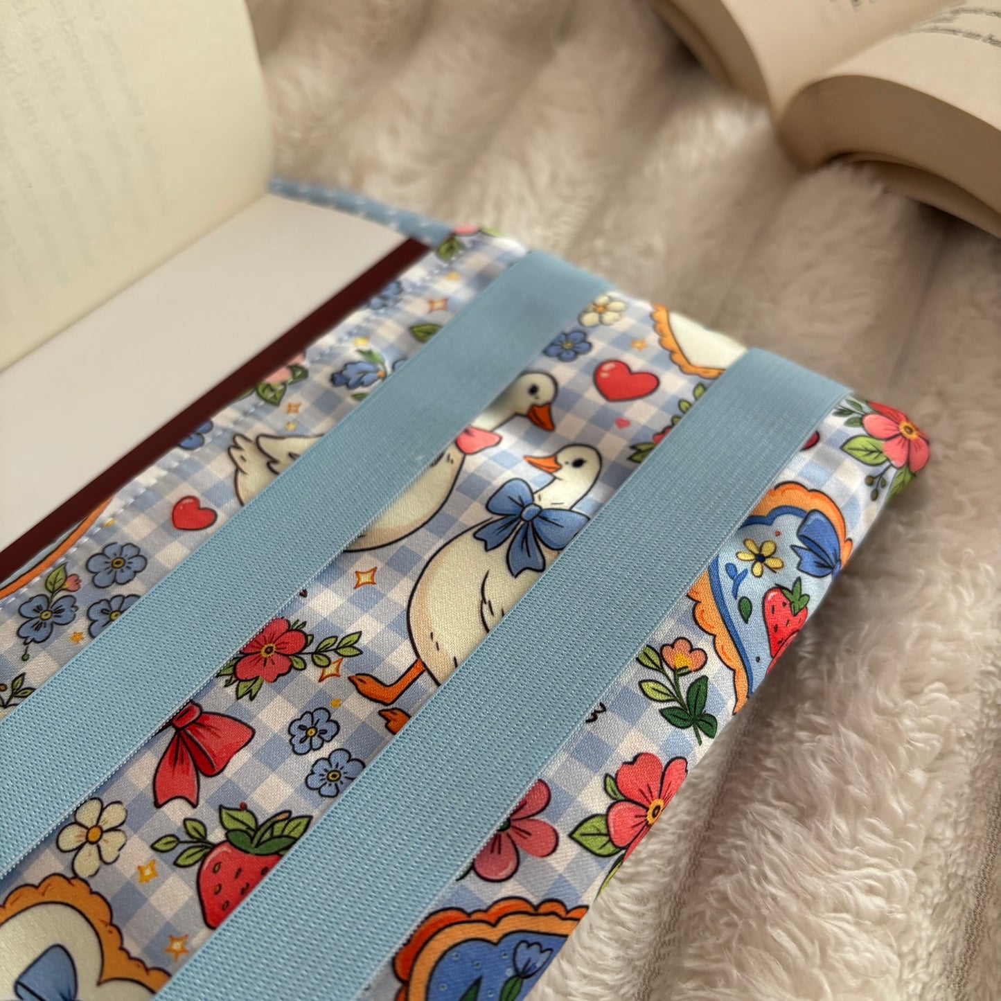 Funda ajustable primavera vichy