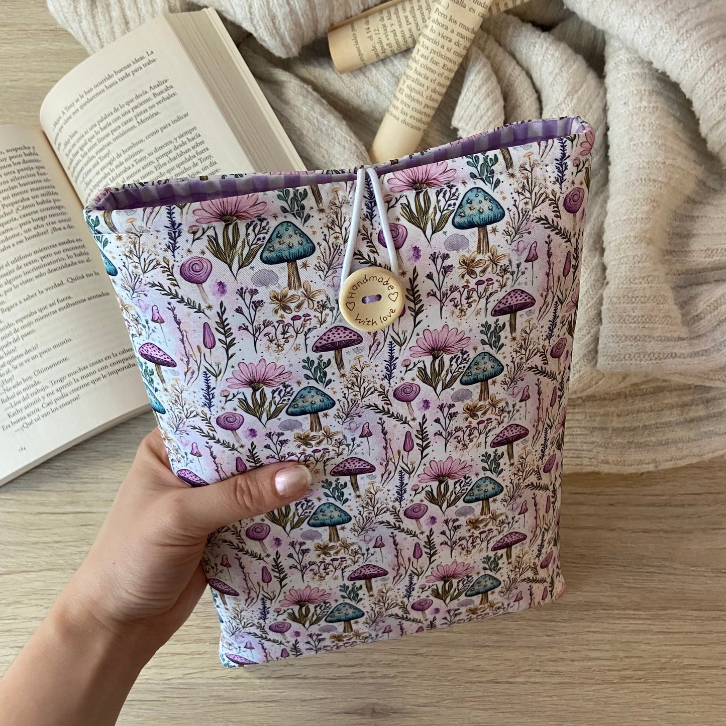 Funda literaria jardín mágico