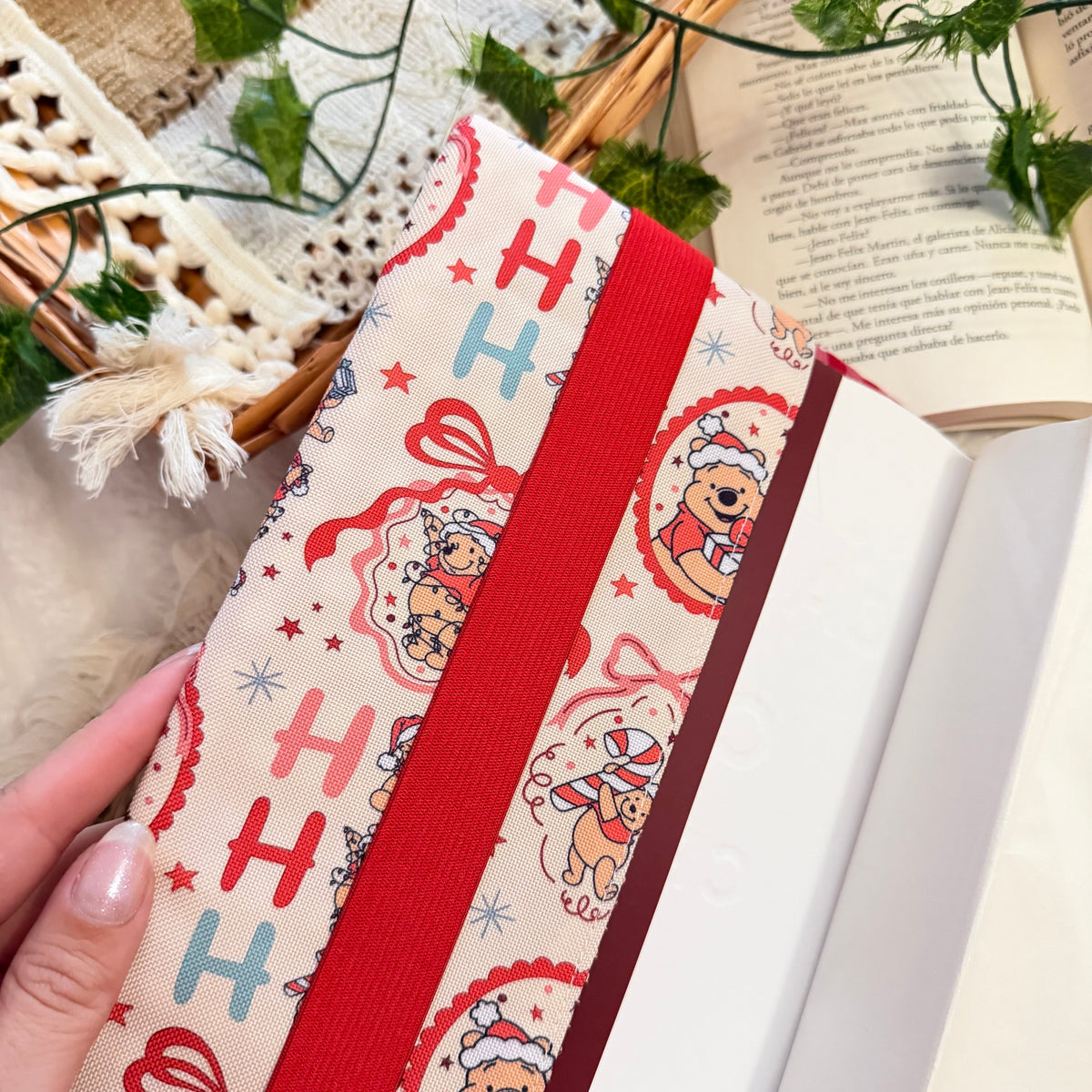 Funda ajustable Winnie navideño impermeable