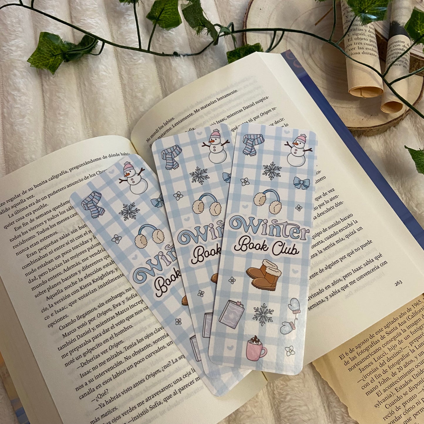 Marcapáginas Winter bookclub