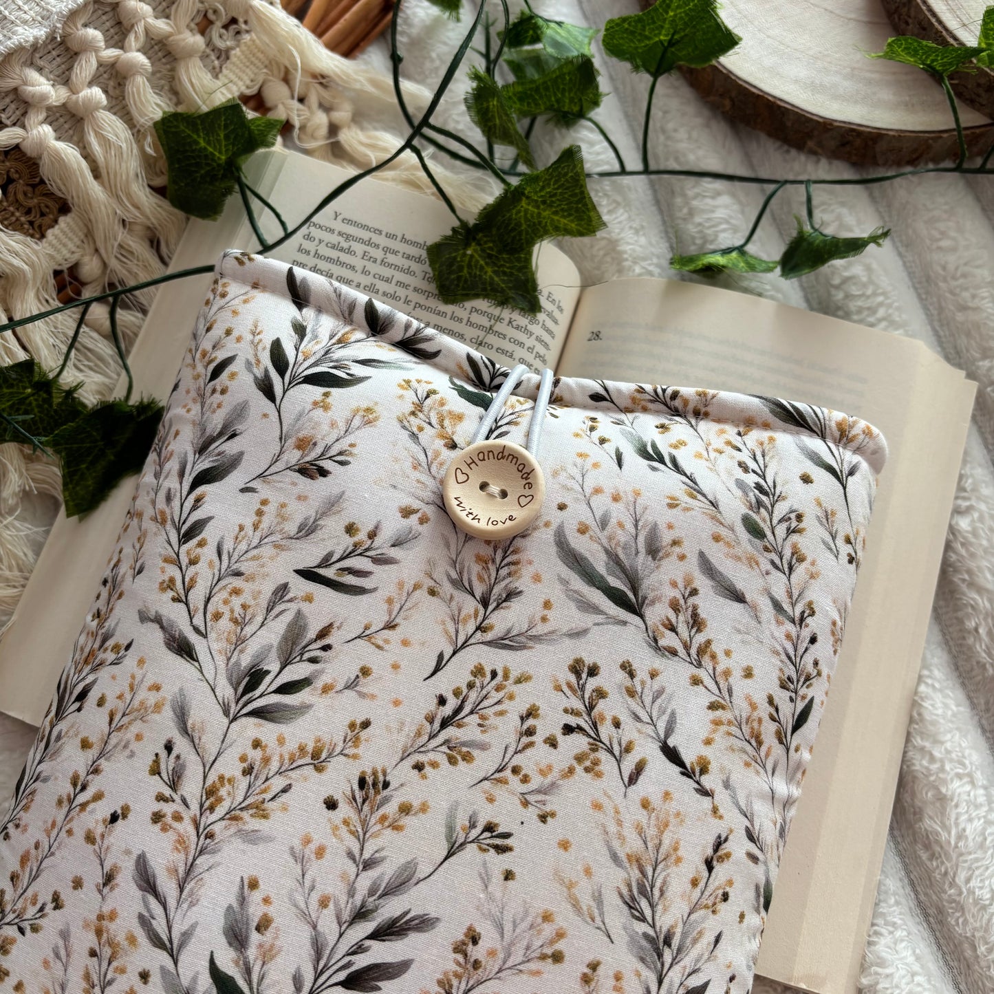 Funda literaria en las plantas