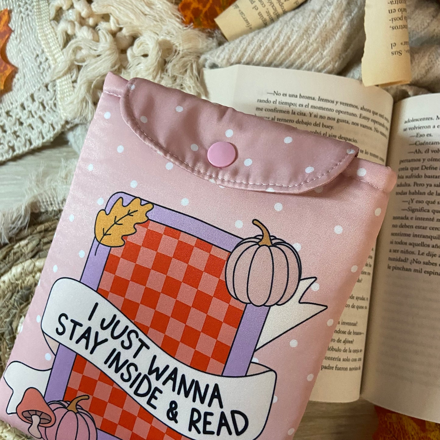 Funda kindle/kobo libra colour I just wanna stay inside and read