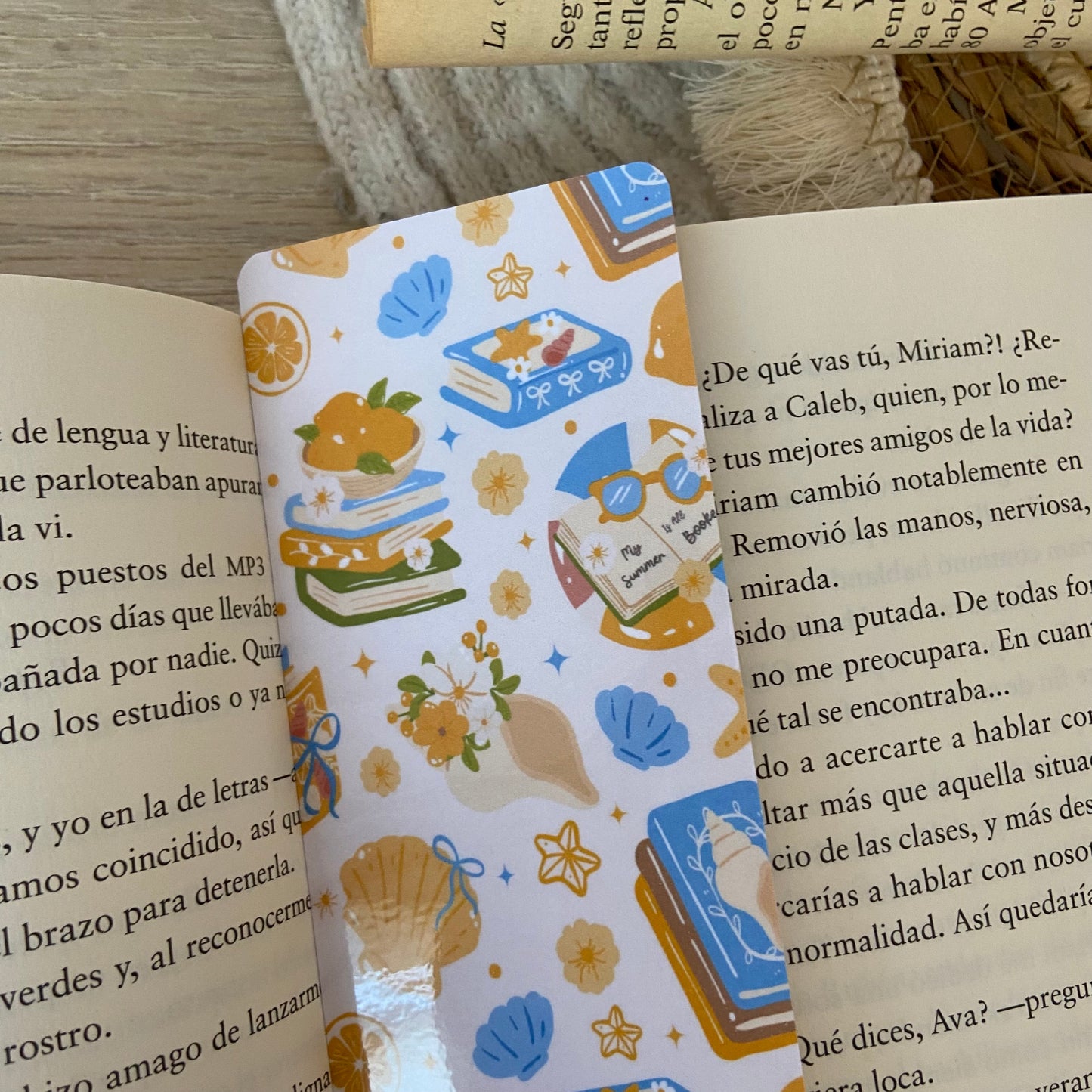 Marcapáginas summer and books
