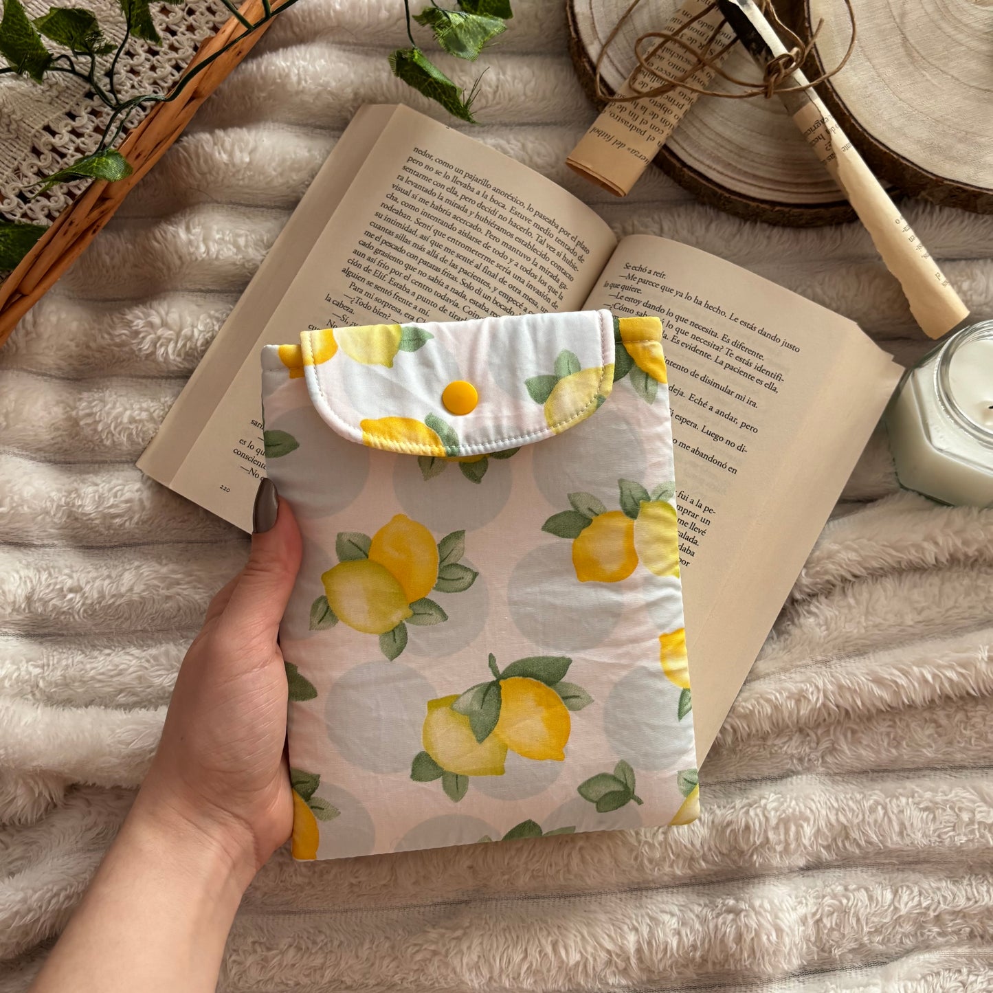 Funda para ebook limones