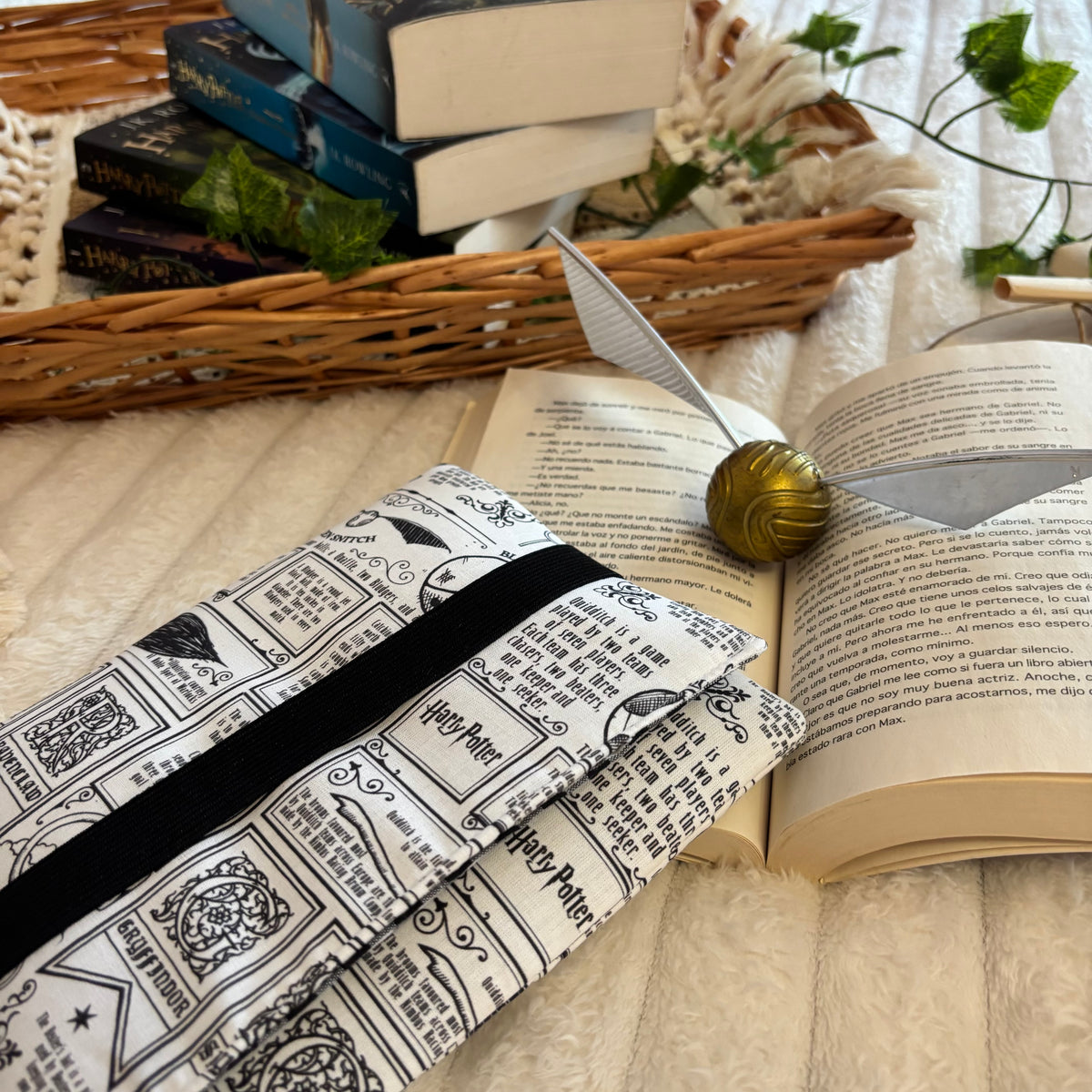 Funda para ebook con solapa Quidditch