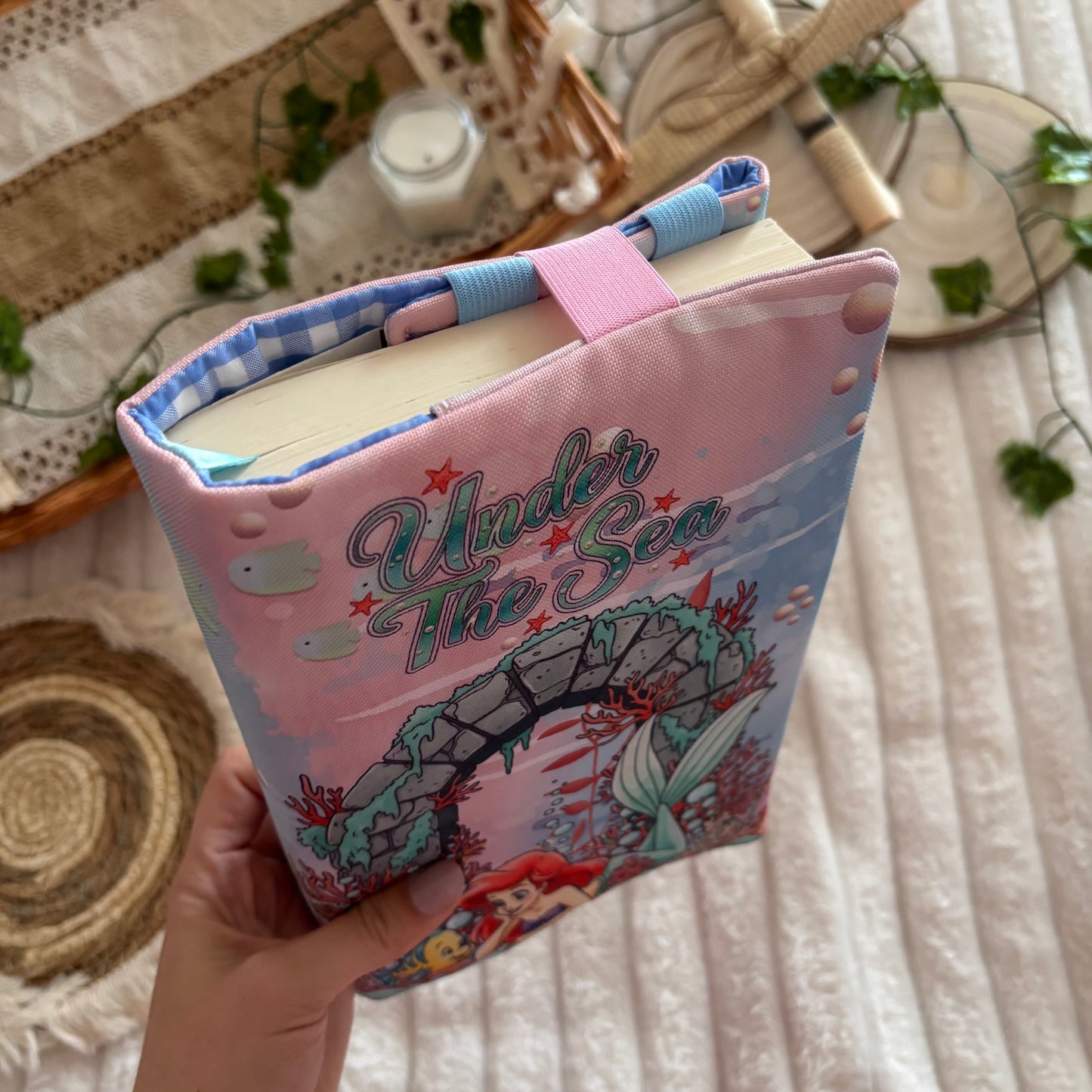 Funda ajustable La sirenita under the sea impermeable