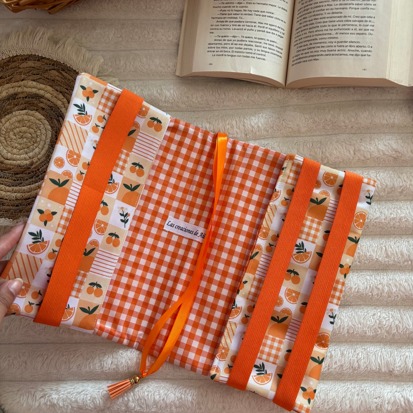Funda ajustable naranjada impermeable