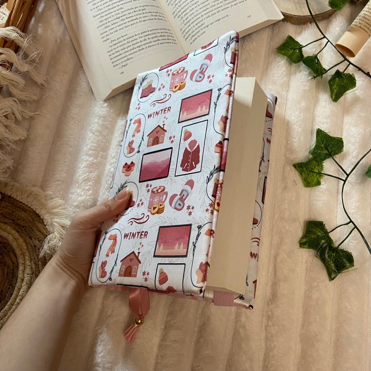 Funda ajustable hello pink winter