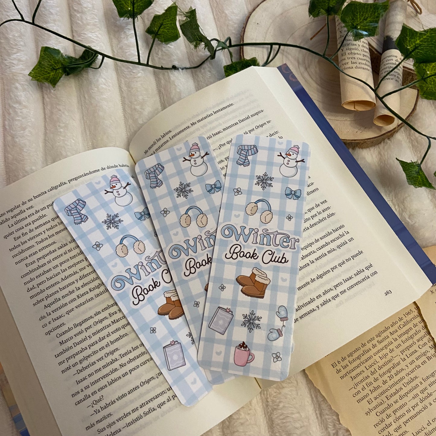 Marcapáginas Winter bookclub