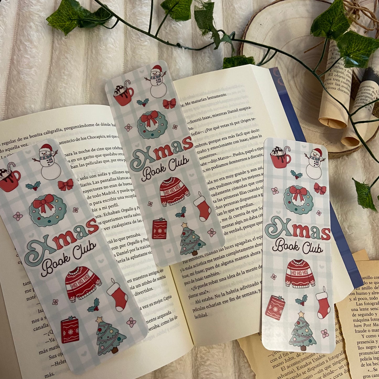 Marcapáginas Xmas bookclub