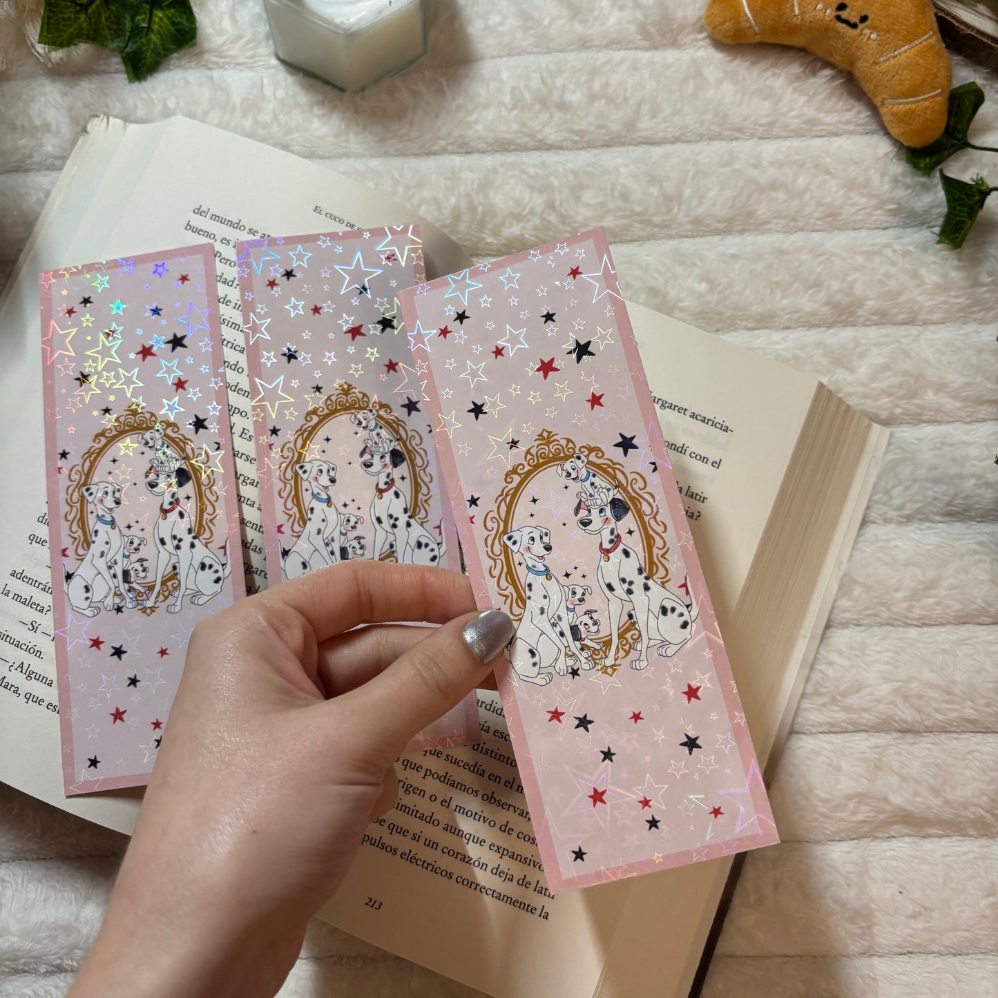 Marcapáginas 101 Dálmatas holográfico