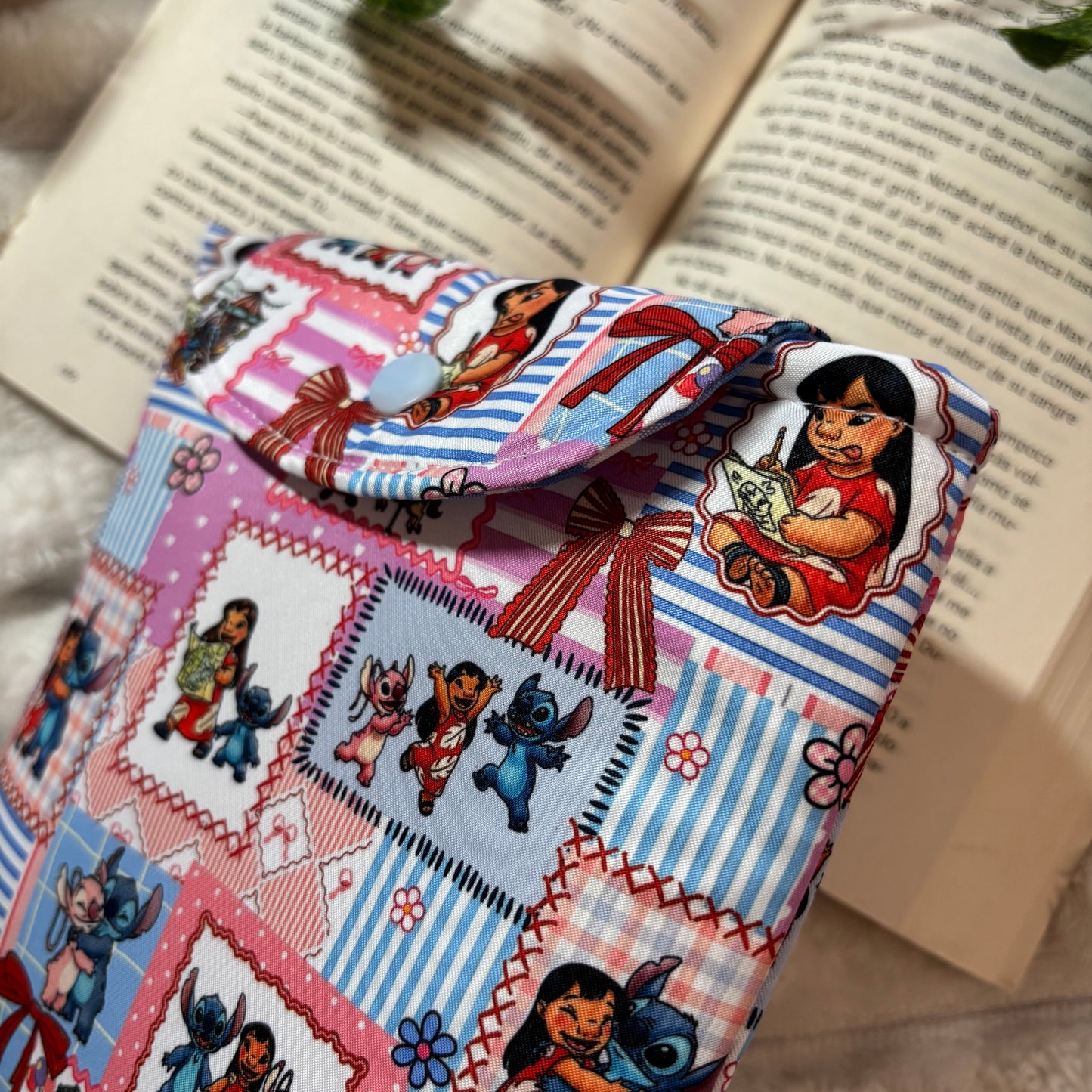 Funda kindle/kobo libra colour Lilo, Stitch y Angel