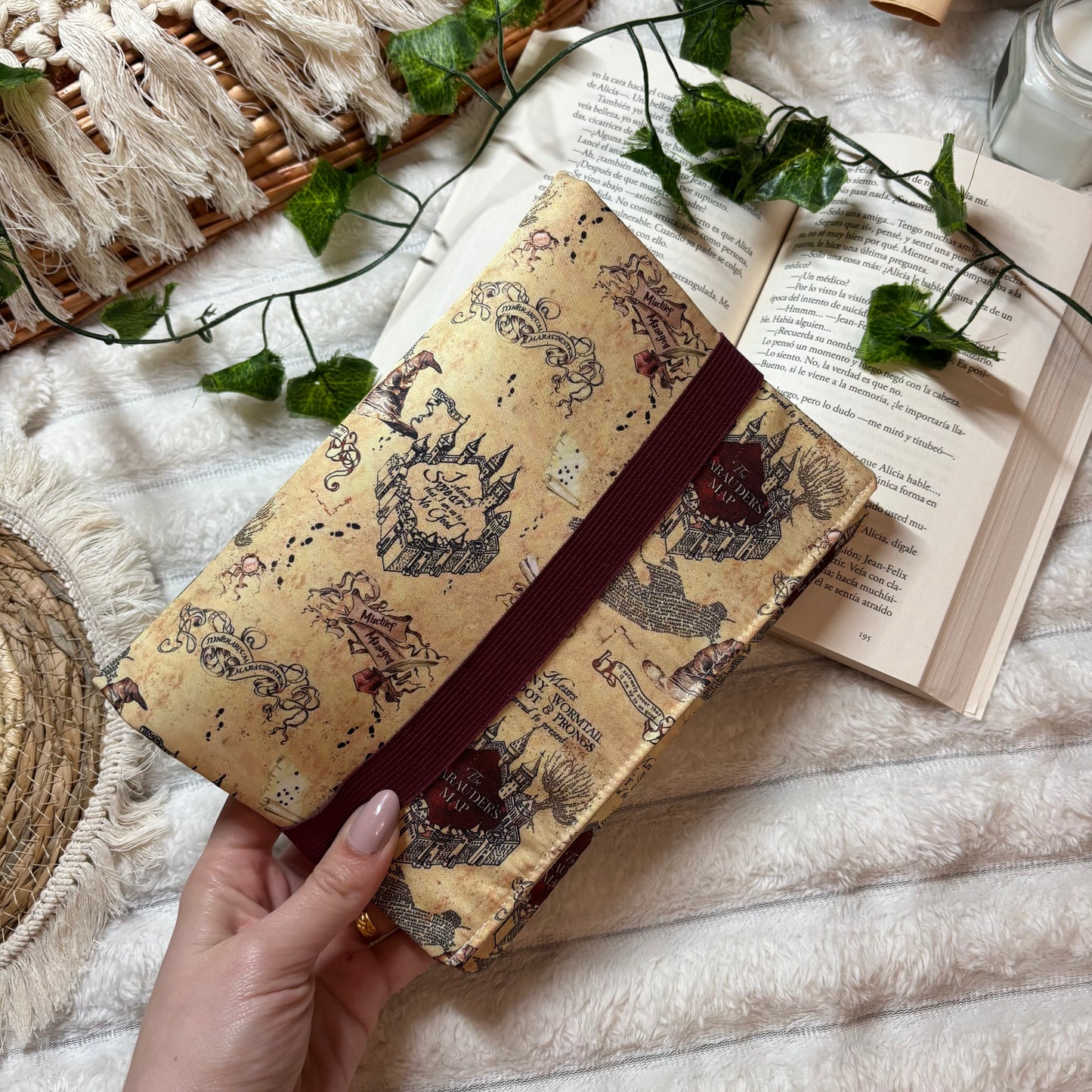 Funda de solapas para ebook mapa merodeador
