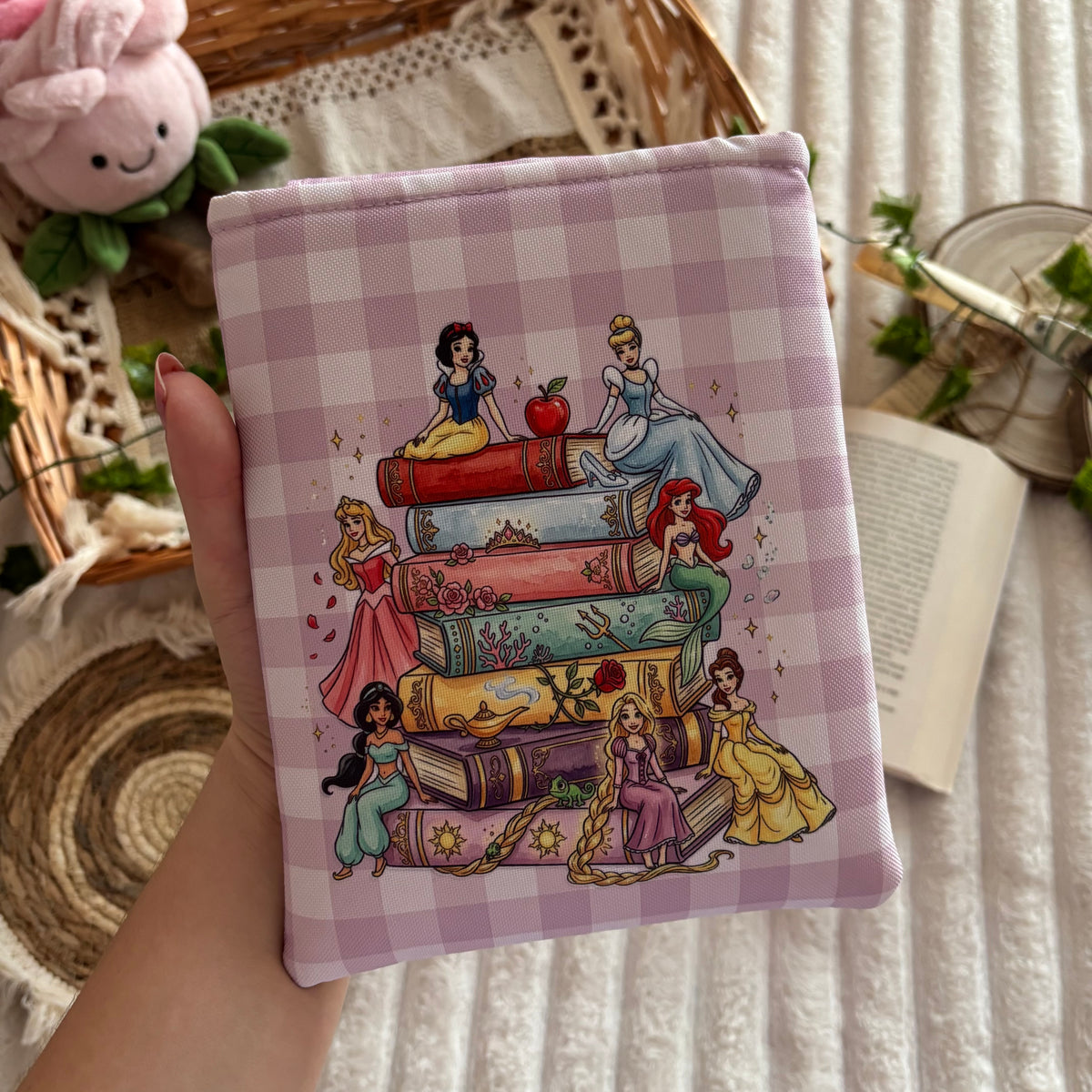 Funda kindle/kobo estantería princesas Disney impermeable