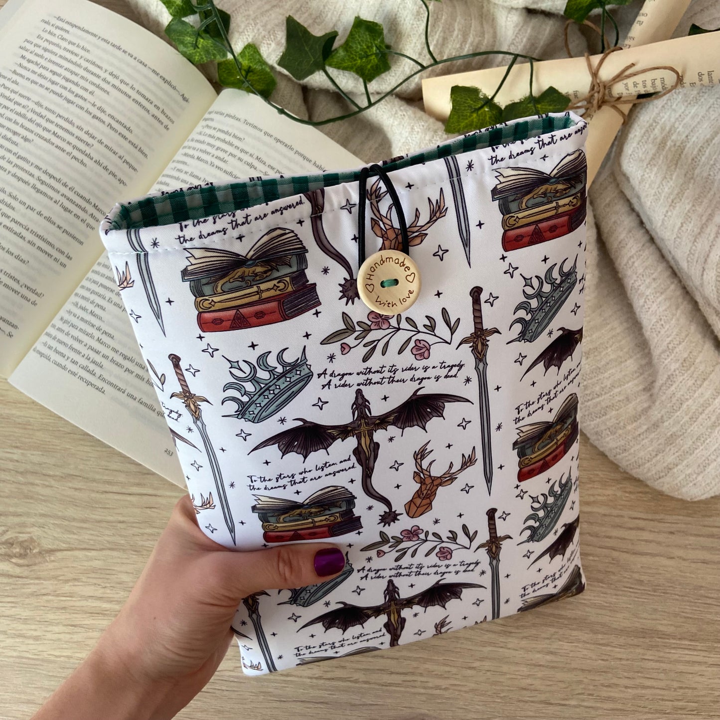 Funda literaria Fourth wing + Velaris