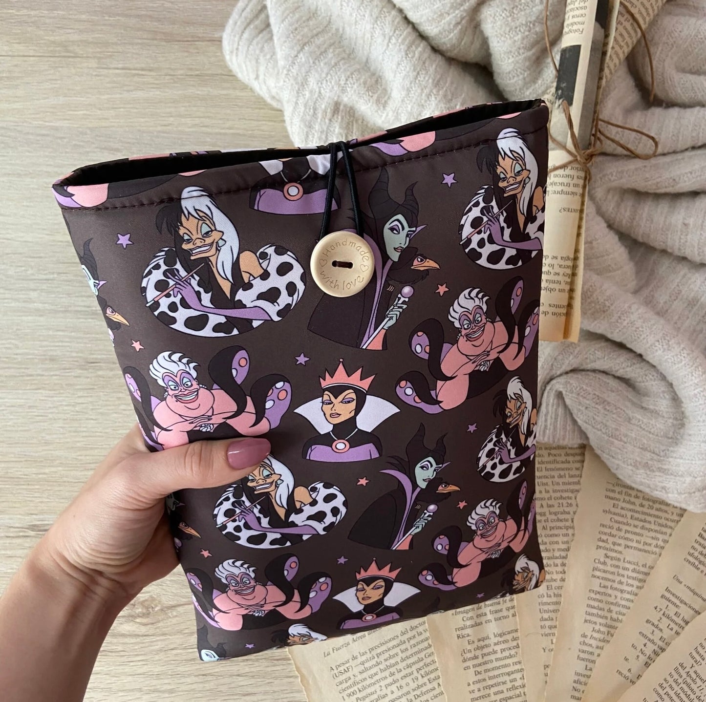 Funda literaria villanas Disney