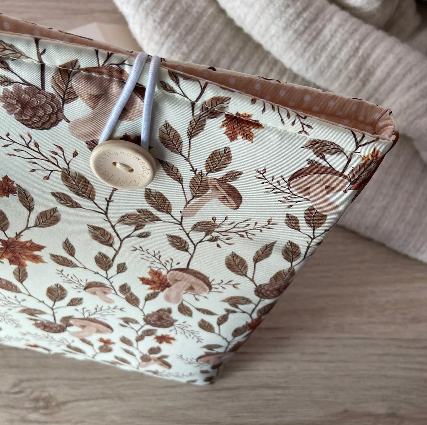 Funda literaria setas en otoño