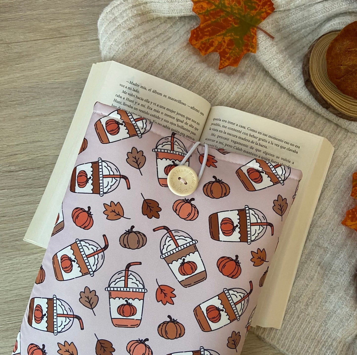 Funda literaria pumpkin spice latte