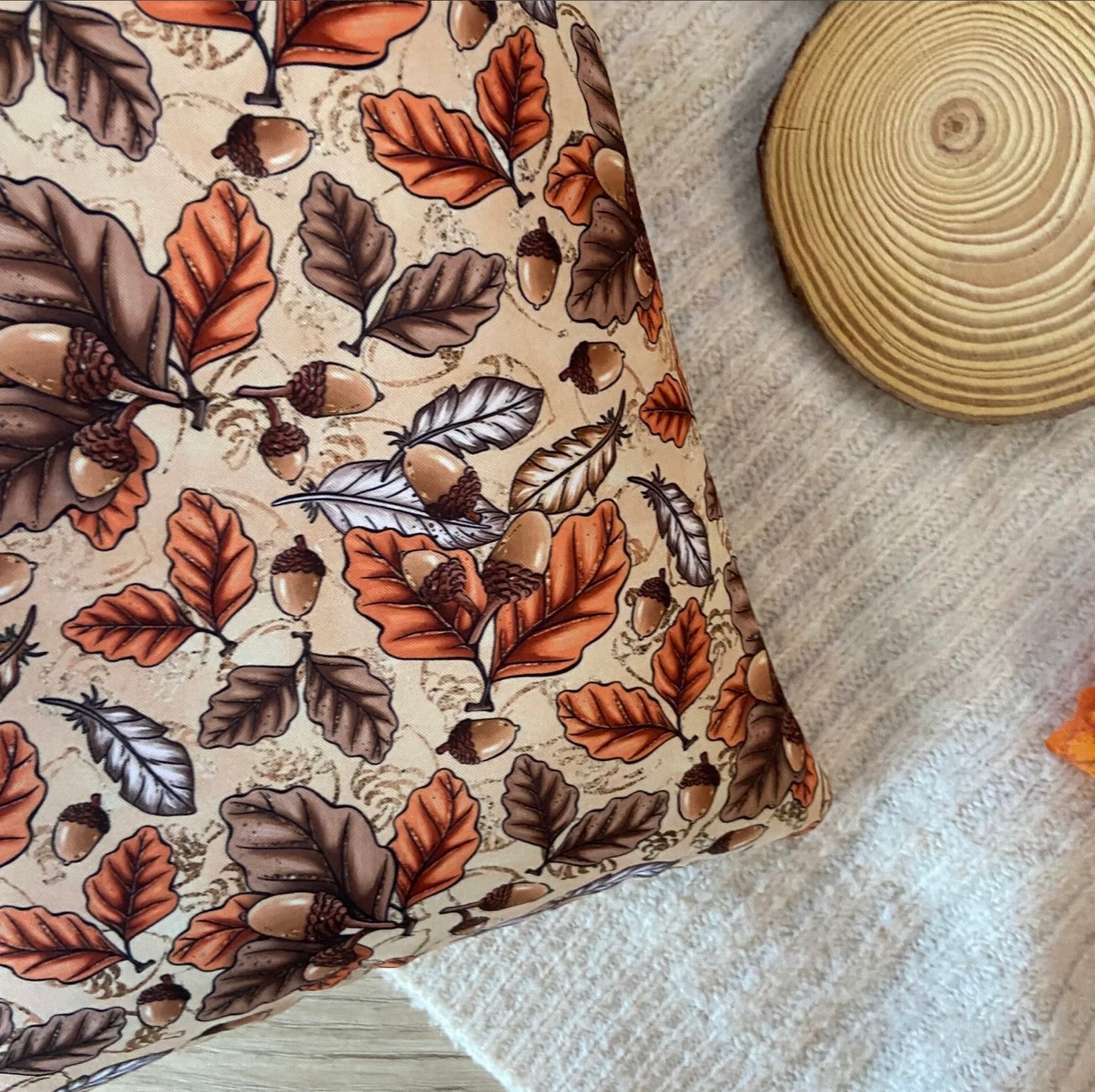 Funda literaria fall leaves