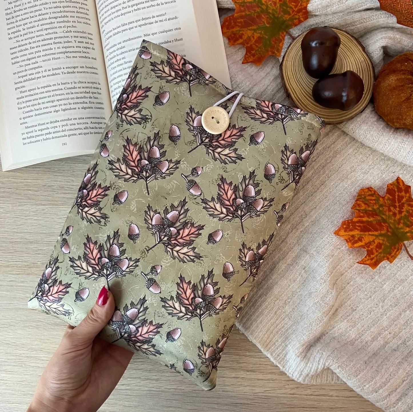 Funda literaria bellotas