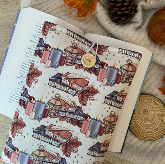 Funda literaria reading in autumn