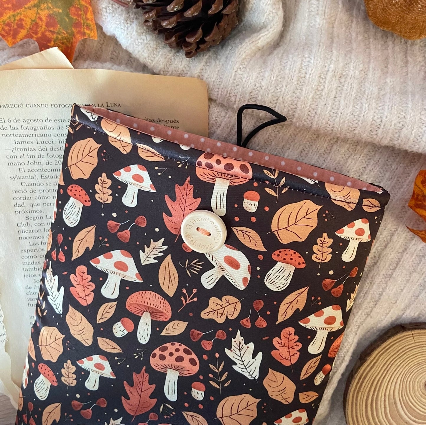 Funda literaria setas