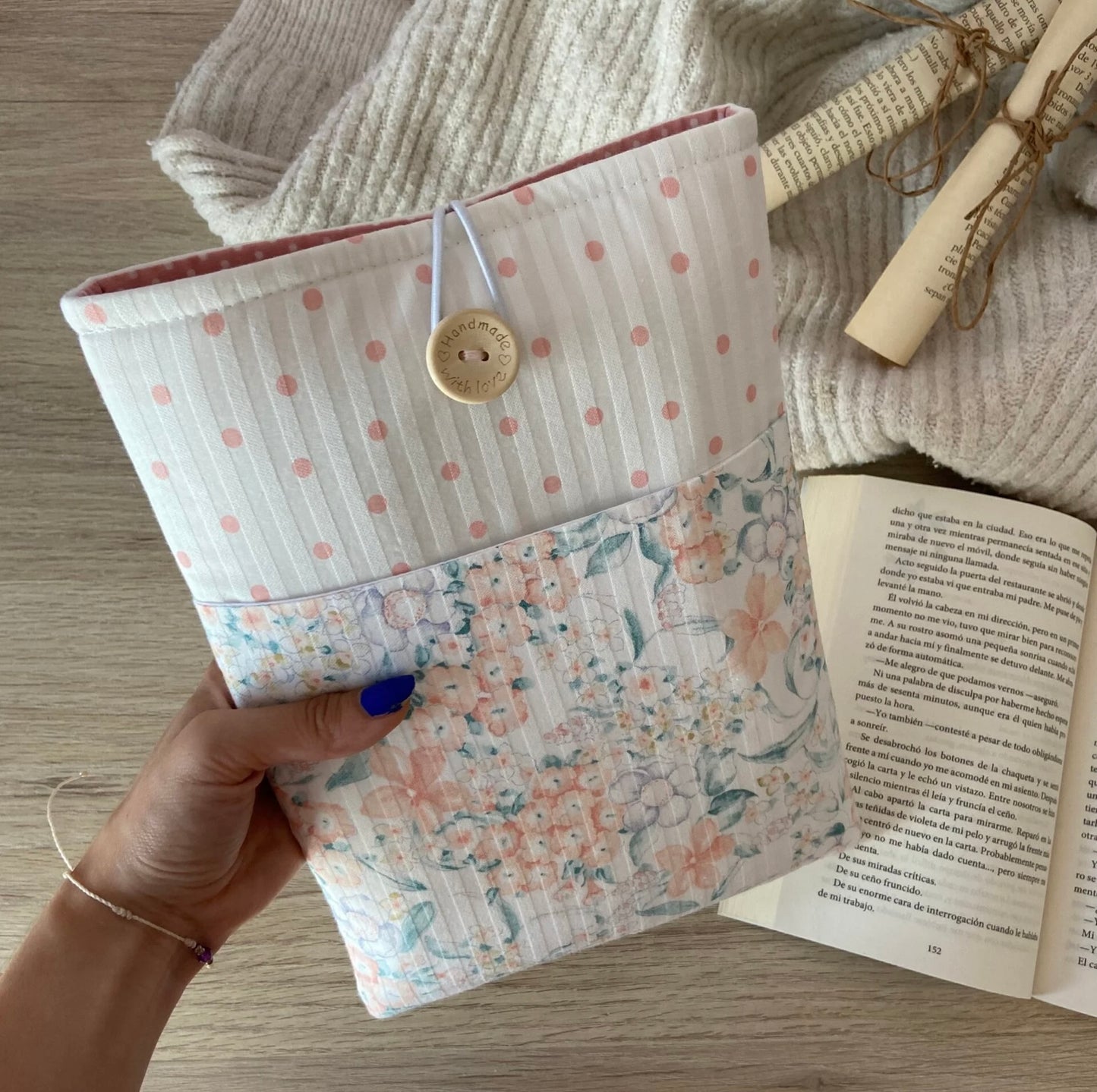 Funda literaria Jane con bolsillo